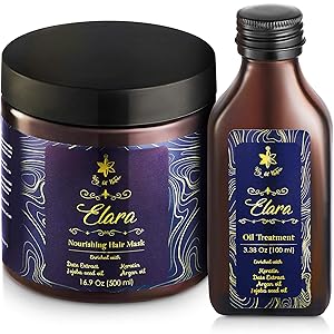 Deep Conditioner Keratin Hair Mask and Oil Set 