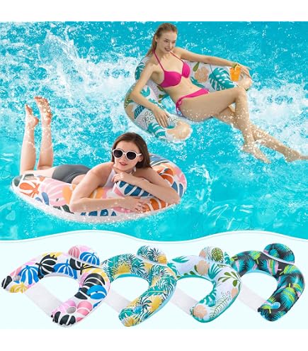 Chaise Flottante Non Gonflable - Float-N-Fold - 3 En 1 Pour Piscine, Plage - Jaune - 8