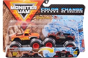 Monster Jam, Official El Toro Loco vs. Northern Nightmare Color-Changing Die-Cast Monster Trucks, 1:64 Scale