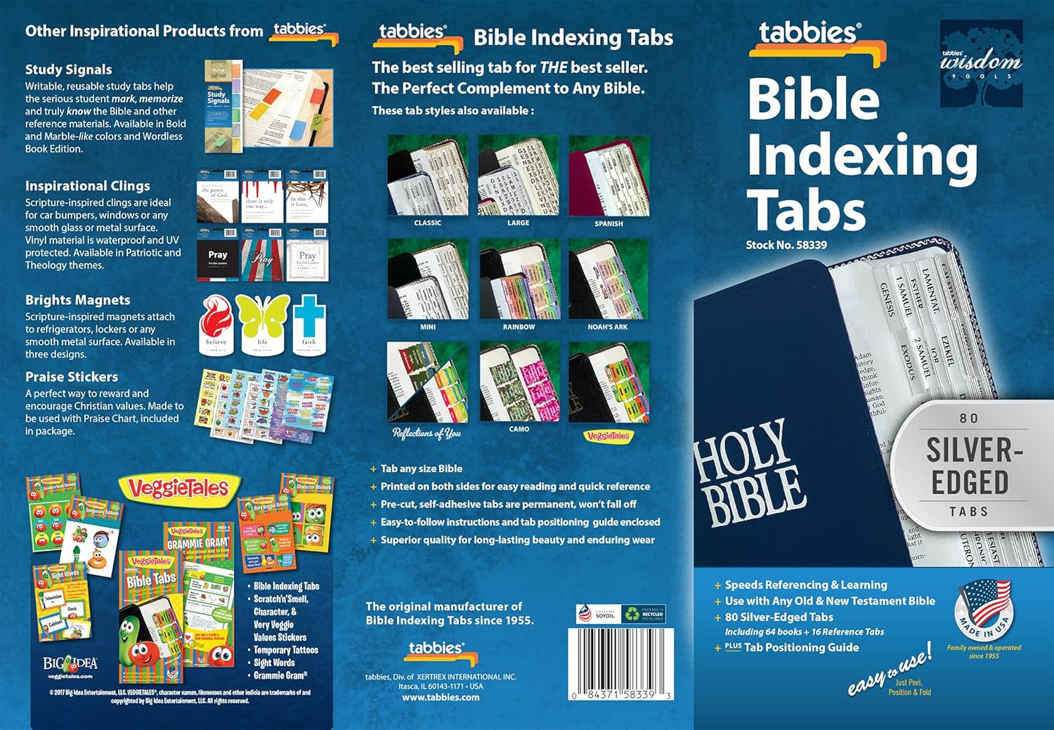 Tabbies Silver-Edged Bible Indexing Tabs, Old & New Testament, 80 Tabs Including 64 Books & 16 Reference Tabs (58339), Silver-Edge (80 Tabs) : Office Products
