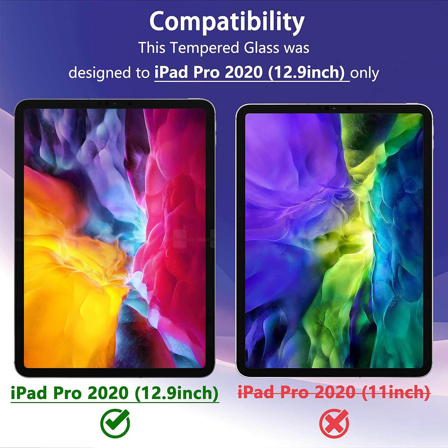 [2+2 Pack] UniqueMe Screen Protector and Camera Lens Protector for iPad