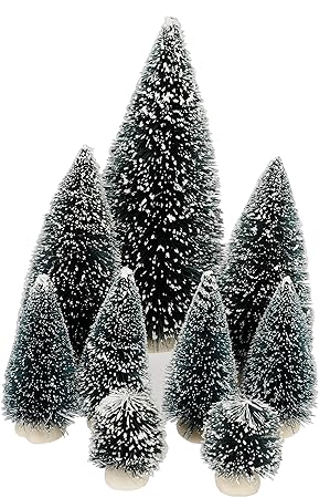 9tlg. DKB Schneetannen Deko Tannenbaum Weihnachtsbaum Weihnachtsdekoration oder Eisenbahn