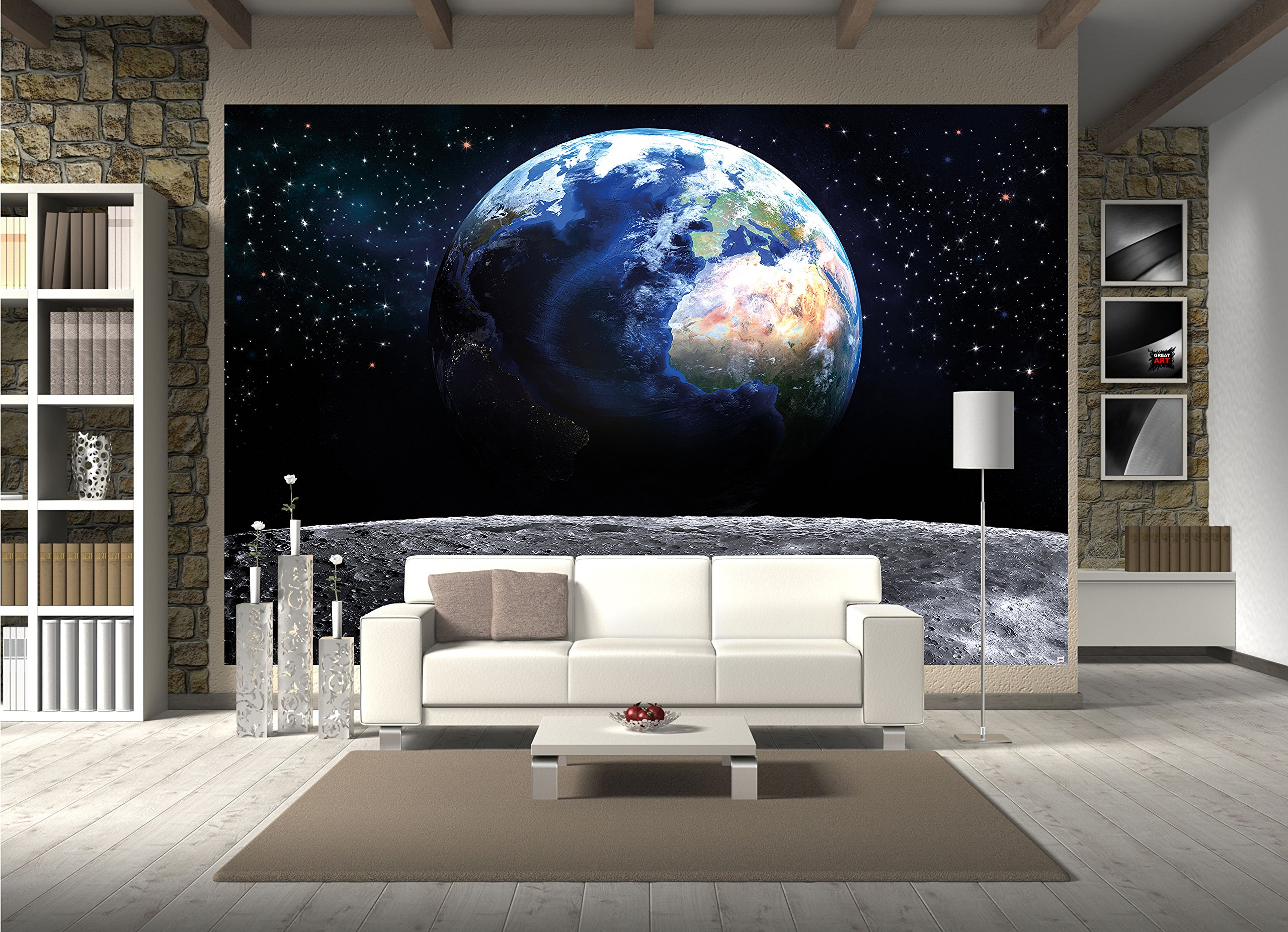 Great Art Wall Mural Earth Mural Decoration World Universe Deep