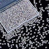 Laopottbeads 1200PCS 3mm Bicone Crystal Glass Beads for Jewelry Making, Sparkling Mini Beads for Suncatchers, DIY Bracelets & Craft Projects (AB Phantom Purple)