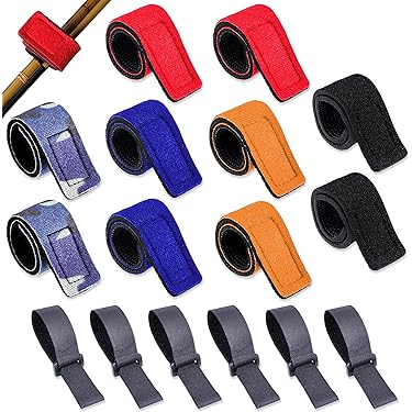 Lot De 15 Attaches Élastiques Pour Canne à Pêche - Sangles De Fixation Et De Rangement