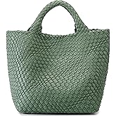 Vegan Leather Purses for Women, Handmade Purses and Handbags Summer Beach Travel Tote Shoulder Bag