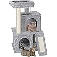 Nova Microdermabrasion Cat Tree for Indoor Cats Cat Tower Cat Scratching Post 34 in Cat Condo Ultra Soft Plush Covering Cat Furniture for Kittens Pet Play House