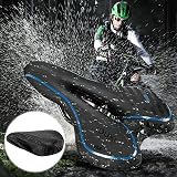 OUXI Gel Bicycle Saddle Ergonomic Comfort PU Leather MTB Road Bike Seat Blue view 5