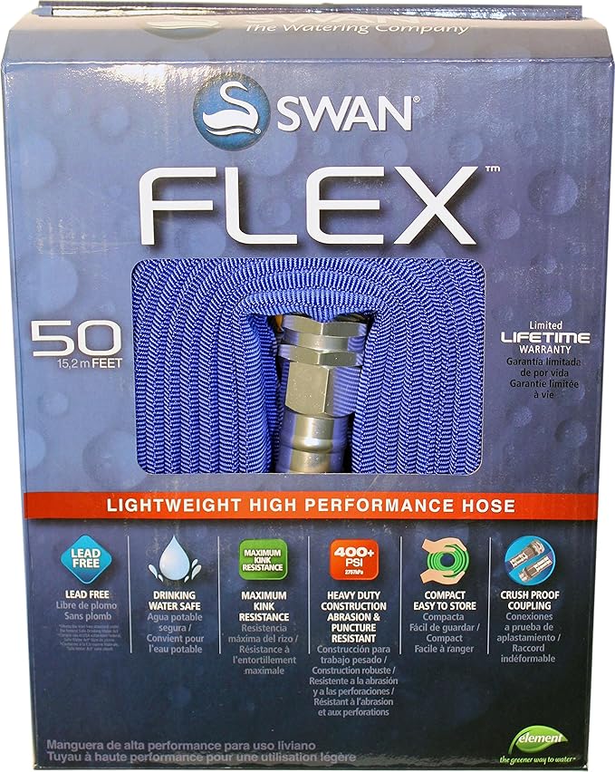 SWAN P Swan Flex Hose Blue 1/2IN X 50FT Health & Personal Care