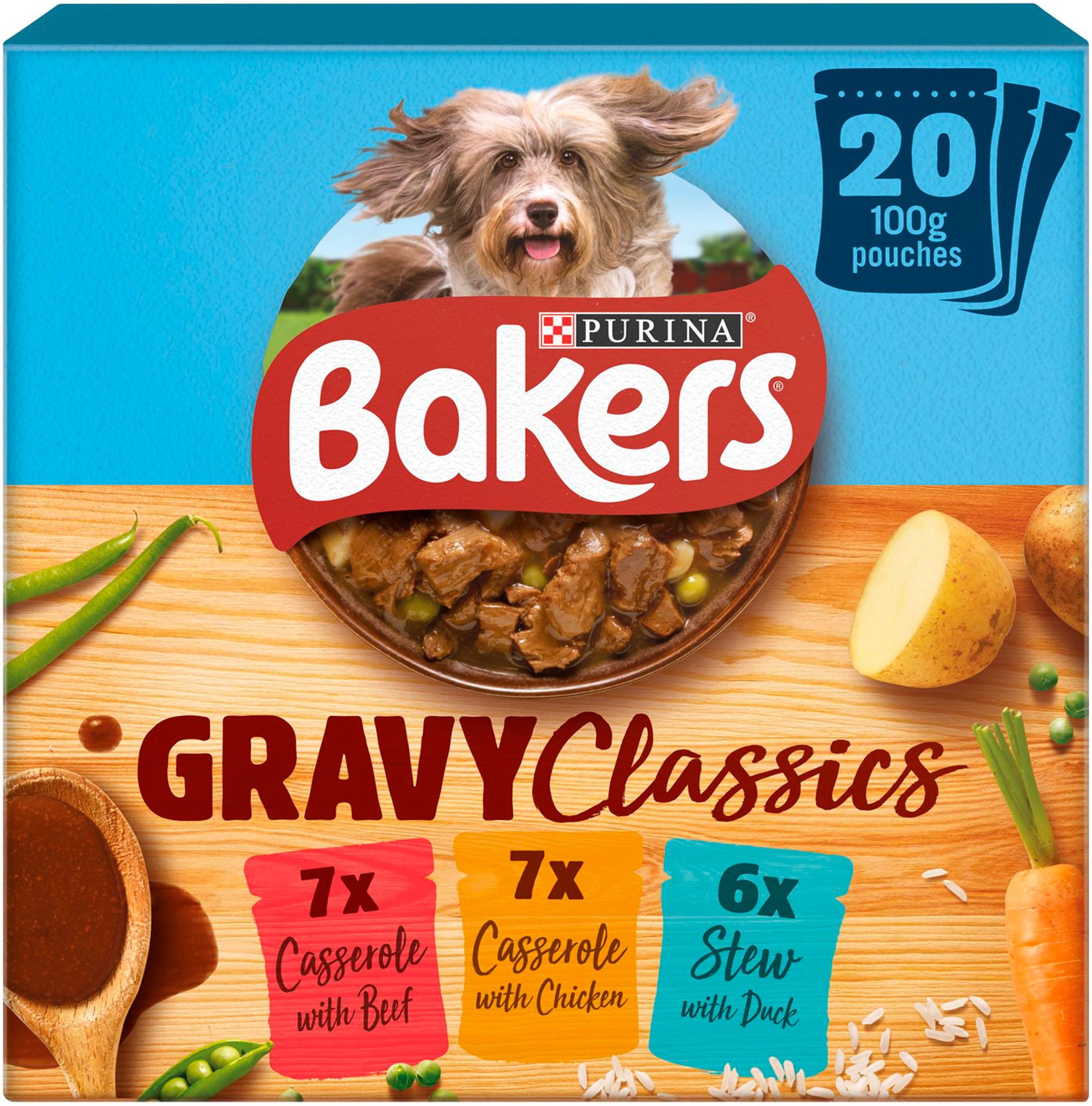 Bakers Home Classics Beef Chicken and Duck Food, 2000 g