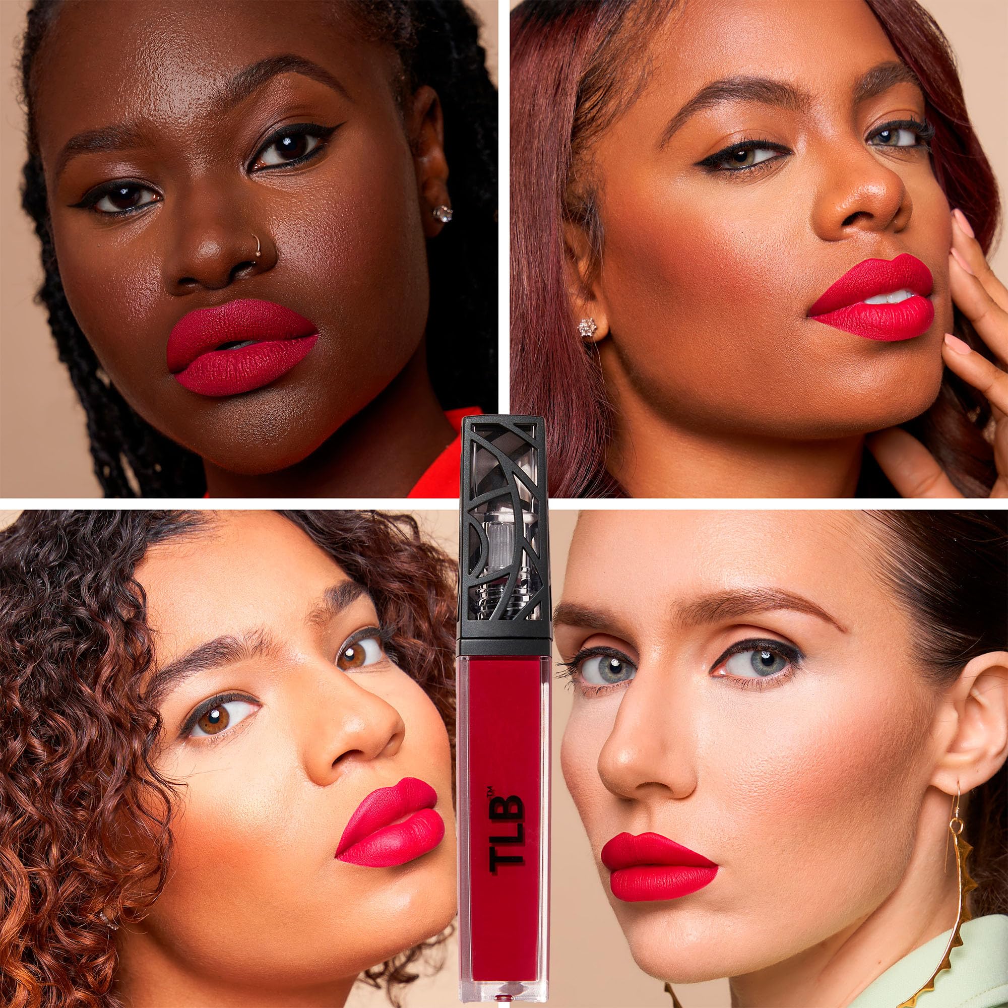 The Lip Bar - Nonstop Liquid Matte Lipstick, Rich Auntie (Deep Berry) - High Pigment - One Swipe - Long Lasting - Jojoba Oil & Vitamin E - Vegan & Cruelty Free - Makeup & Cosmetics - .24 fl oz