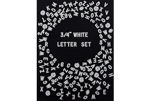 Felt Like Sharing Plastic Letter Board Letters Only (300 Pieces) – 0.75” Letter Board Letters for Changeable Felt Letter Boar