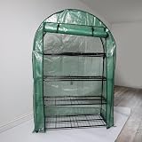DIVCHI 4 Tier Greenhouse with Frame and Cover Outdoor Patio Garden view 8