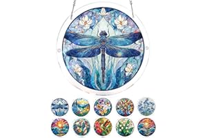 Acrylic Jigsaw Puzzle Suncatcher, 7.9in/20cm Acrylic Suncatcher Puzzle, Suncatcher Puzzle Kit, for Doors Garden and Window Ha
