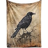 Huglanket Crow Blanket Gifts for Men Women - Throw for Crow Lovers, Birthday, Christmas - 50" x 65"
