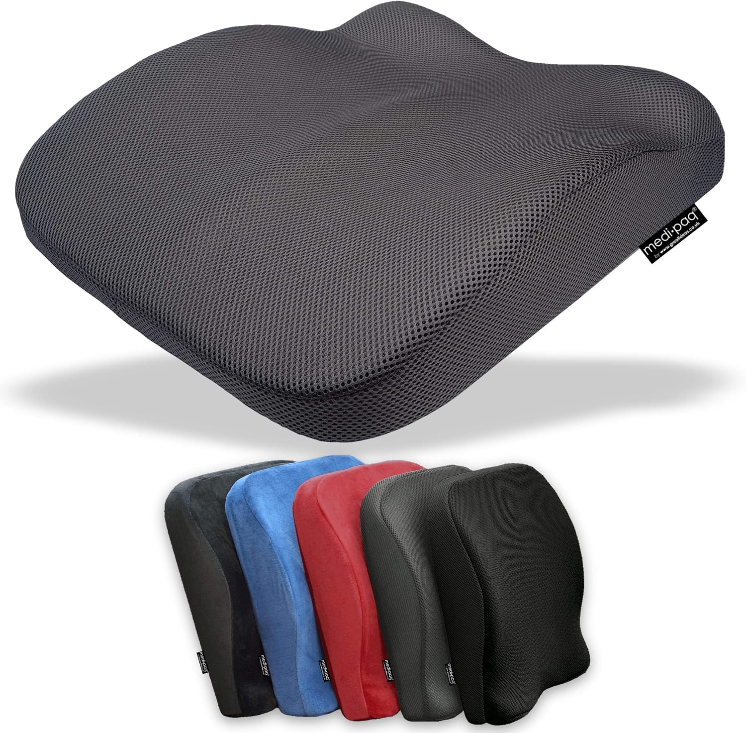 Medipaq® Coussin Memoire Forme 2 en 1, Galette de Chaise de Maison