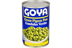 Goya Foods Green Pigeon Peas (Gandules), 15 Ounce (Pack of 24)