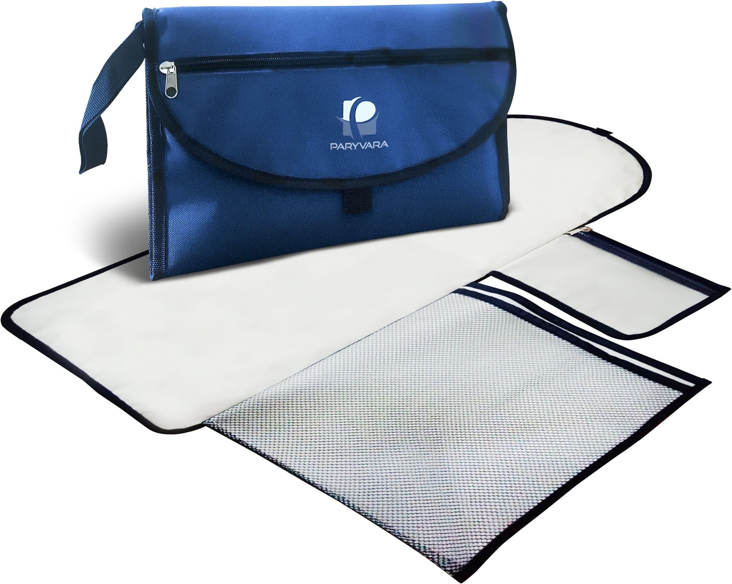 Portable Baby Changing Mat Waterproof. Padded and Large Storage Pockets. Ideal for Home and Travel Use