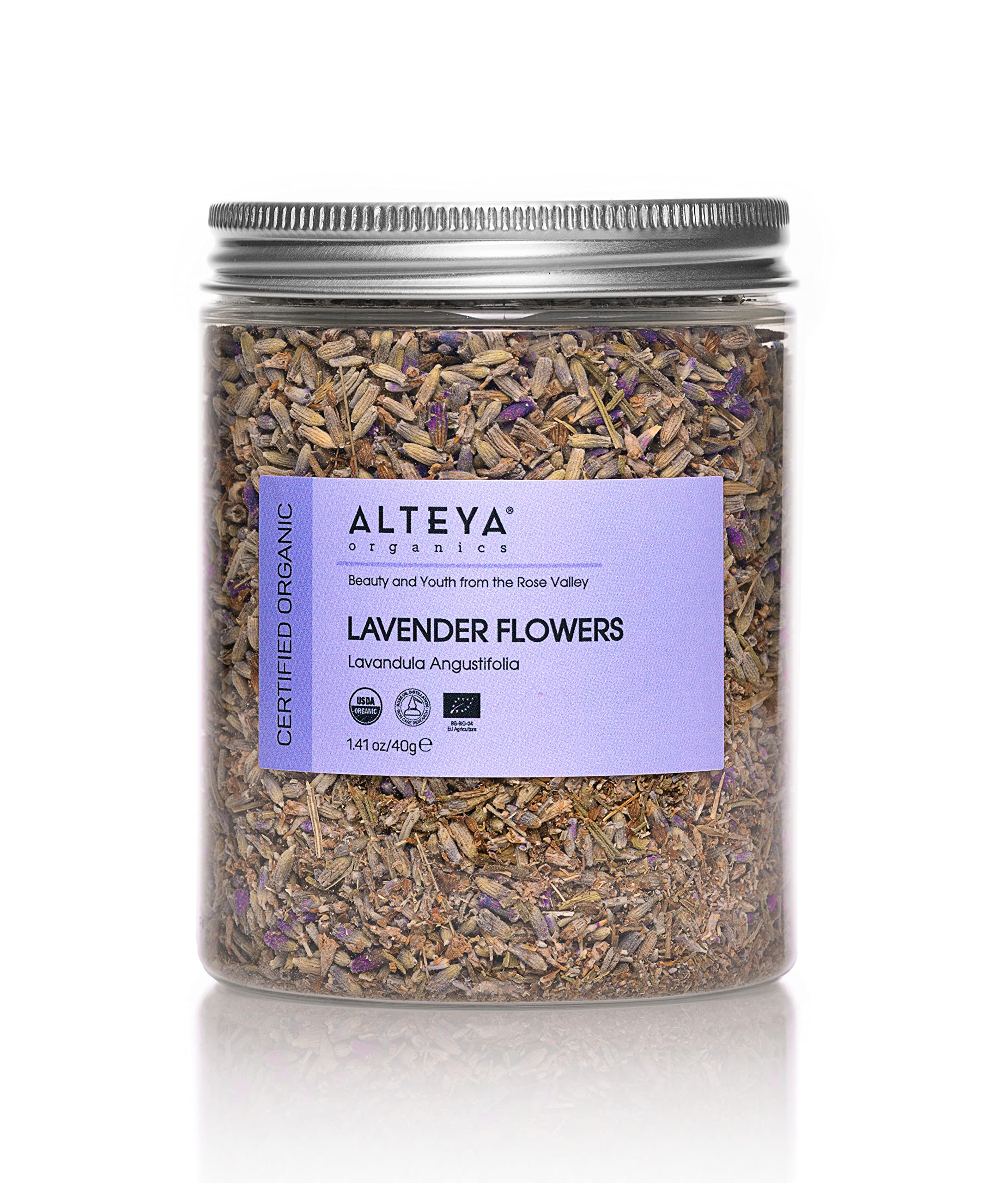 Alteya Organic Lavender Flowers 40g - 100% USDA Certified Organic