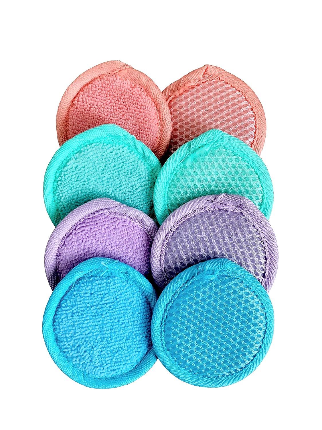 Microfiber Facial Scrubbers Reusable Makeup Remover Pads