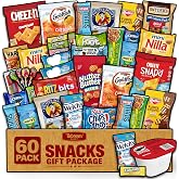 Snack Care Package Gift Box, Assorted Variety, 60 Ct | aAssorted snacks, candy and treats for college students and birthday gifts.