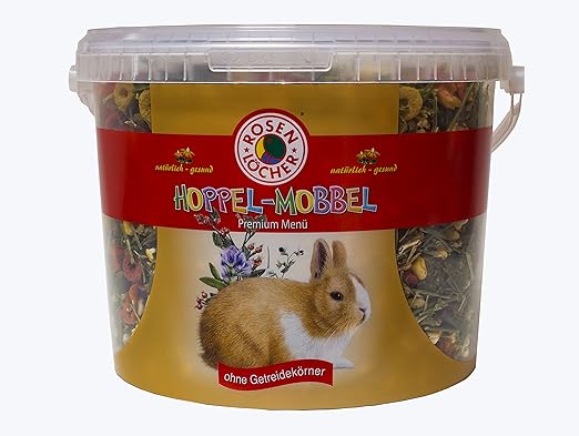 Rosenlöcher Hoppel Mobbel Premium Menü für Zwergkaninchen, getreidefrei 1,5kg
