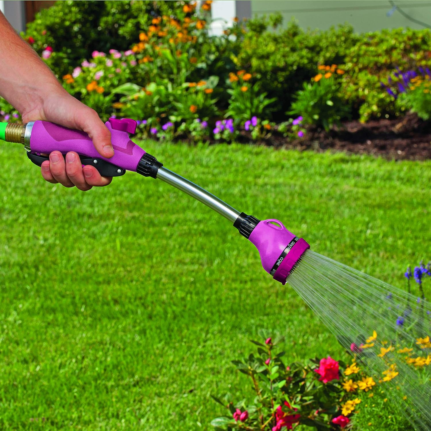 Sprout 65103-AMZ 8-Pattern 15" Watering Wand and QuickConnect Product Adapter  Bundle, Raspberry Red : Garden & Outdoor