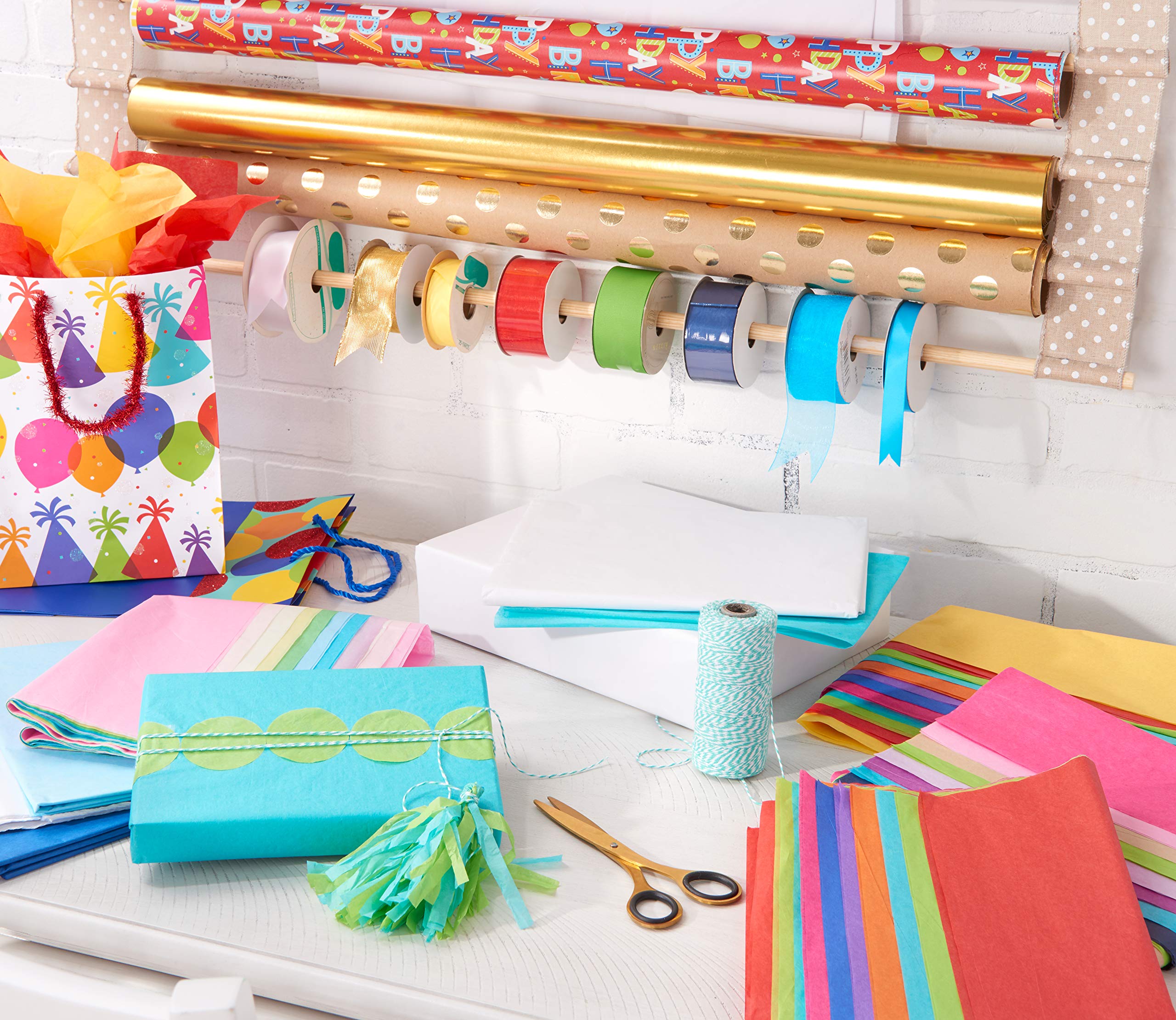 American Greetings 200 Sheets 20 in. x 20 in. Bulk White Tissue Paper for Birthdays, Gift Bags, DIY, Crafting and Holidays