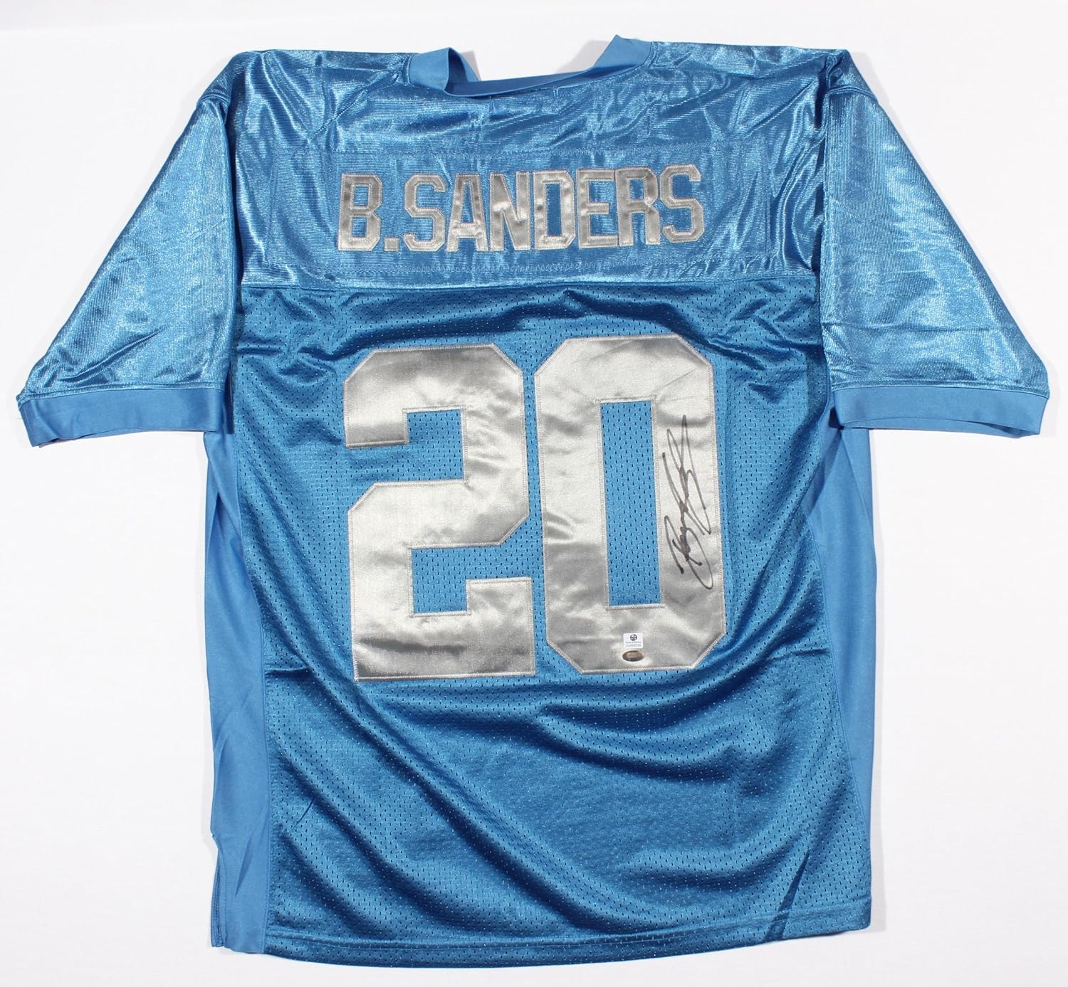 Signed Barry Sanders Jersey Throwback GA Certified Autographed