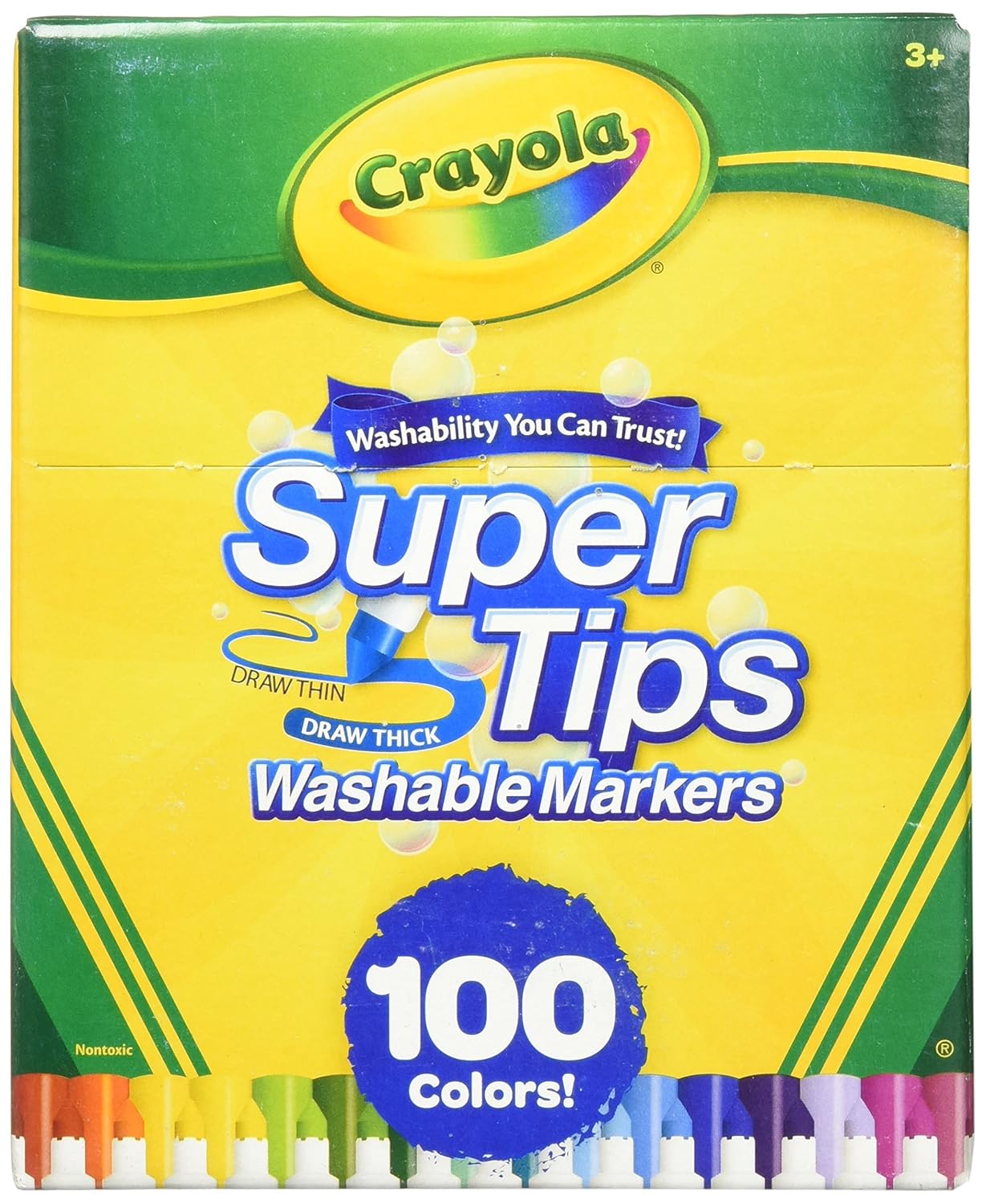 Super Tips Washable Markers, 100 Count