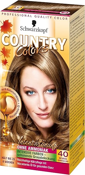 schwarzkopf country colors intensiv tonung 40 nevada dunkelblond stufe 2 3er pack 3 x 123 ml