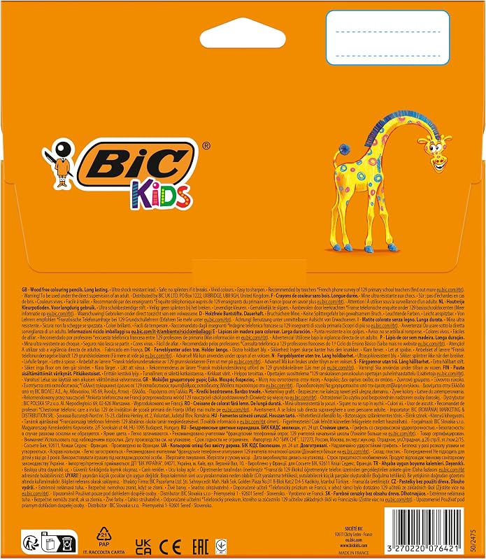Kids Buntstifte ECOlutions Evolution, zum Malen in 24 Farben, im Karton Etui, ab 5 Jahre, Bruchsichere Mine & ohne Holz