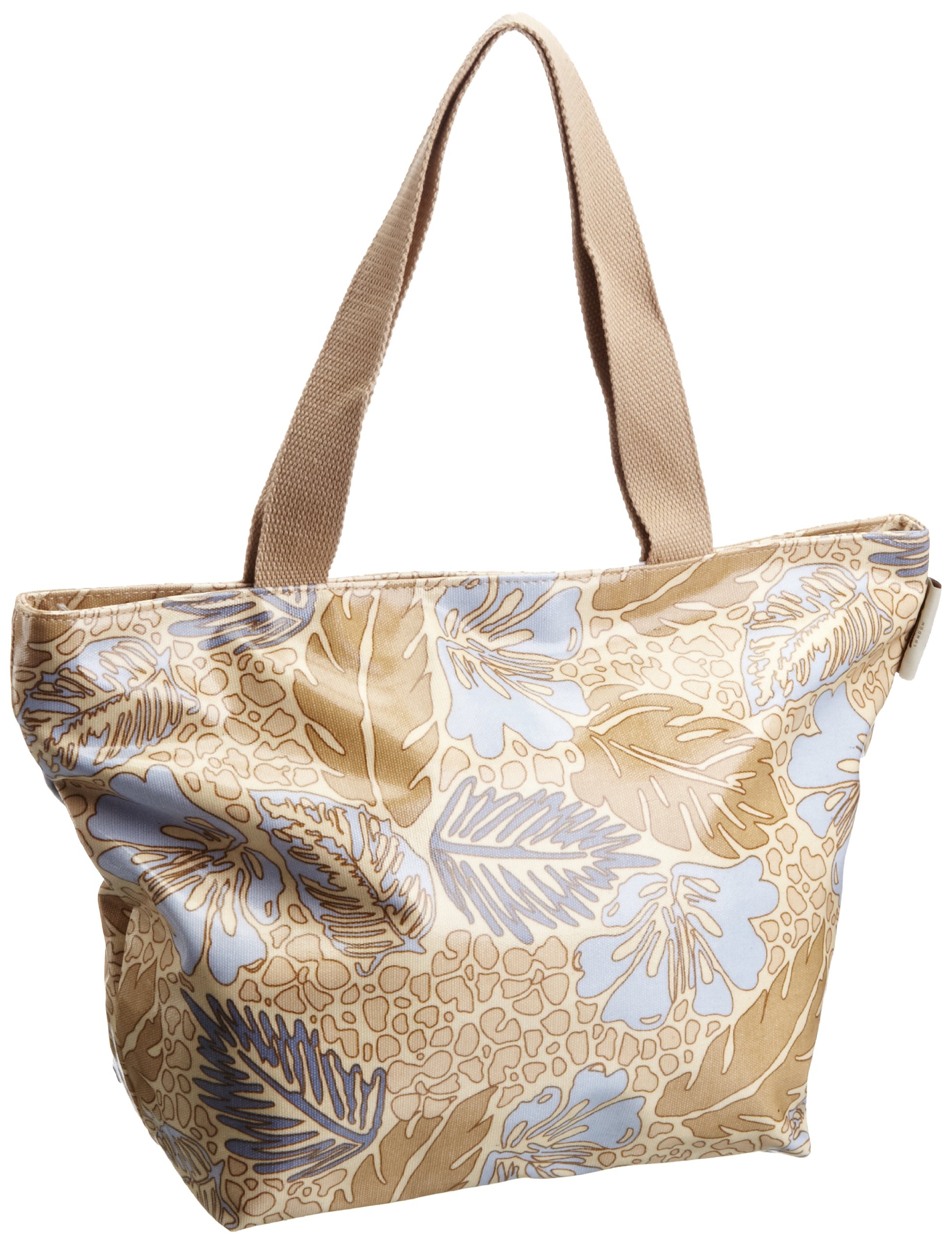 Re-Uz Oilcloth Women’s Girl’s Trendy Fashionable Zipped Hand Bag Shoulder Tote Shopping Day Bag - Plein Air