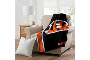 NORTHWEST ART MALL Northwest The Company NFL Polyester Sherpa Throw Blanket 50X60, Cincinnati Bengals
