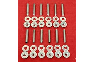 Alloyboltz- Compatible with SBF Ford 260 289 302 5.0l 351W Intake Manifold Stainless Steel Stud Kit Set Bolts