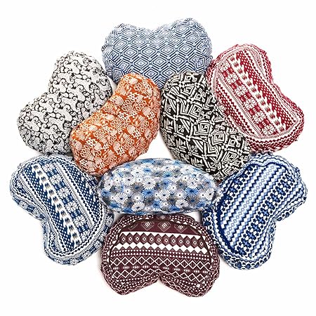 #DoYourYoga Yogakissen »Ganesh« Halbmond-Kissen mit Bio-Dinkelspelz (KBA) - Maße: 45 x 30 x 14 cm - ideal als Zafukissen/Medi
