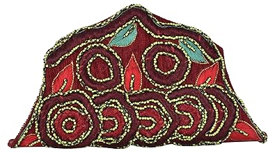 Anas Embroidery Party Ethnic Clutch Traditional Studded Clutches with Magnetic Closure Ladies Purse Gift for women