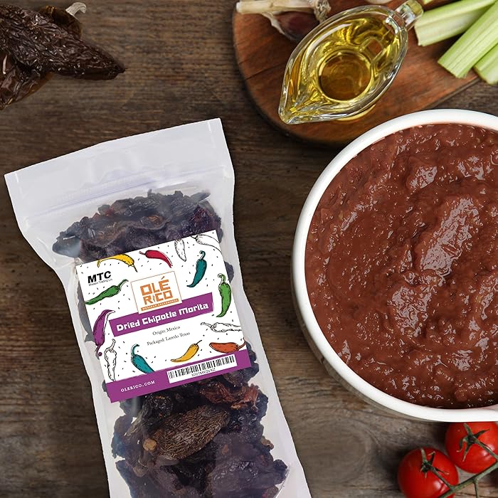 Image 4 - Dried Chipotle Chiles Peppers 4 Oz, Great For Mexican Recipes, Salsas, Mole, Meats, Chilis, Stews, Soups, And Tamales - Medium Heat, Packaged In Resealable Bag By Ole Rico