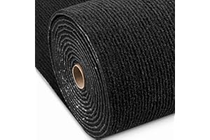Livelynine 60CM x 4M Black Peel and Stick Carpet Roll Non Slip Stair Carpet Self Adhesive Carpet for Bedroom Living Room Stic