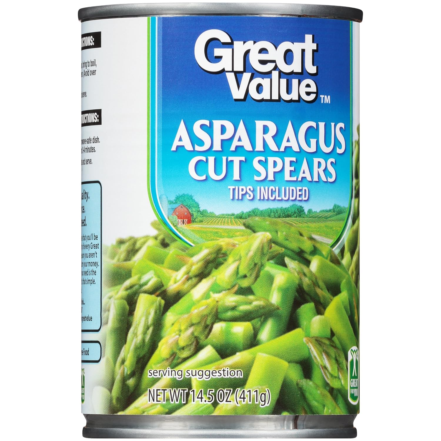 Great value asparagus cuts&tips 14.5oz (078742114279)