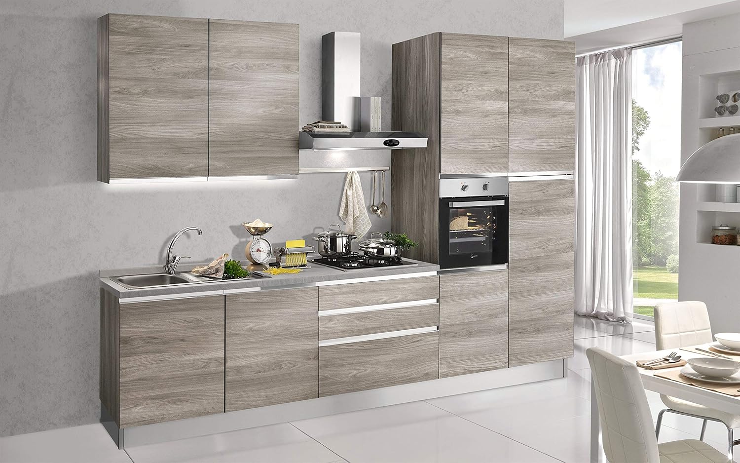 dafnedesign.com- Cocina Completa - Lado DX CM. 300 X 60 X 240h ...