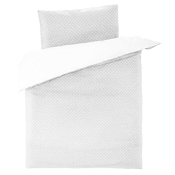 Fillikid Kinderbettwäsche - Deckenbezug 100x135 cm, Kissenbezug 40x60 cm - 100% Baumwolle | Baby Bettwäsche Set mit Hoteleins