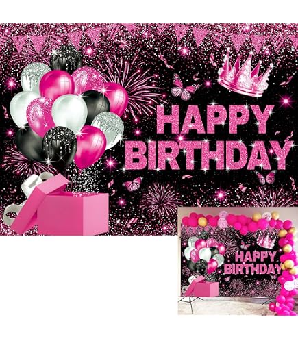 '69 Year Loved' Geburtstags-Banner – Rotes Glitzer-Banner, Buchstaben Je 12,7 Cm Hoch, Party-Dekoration