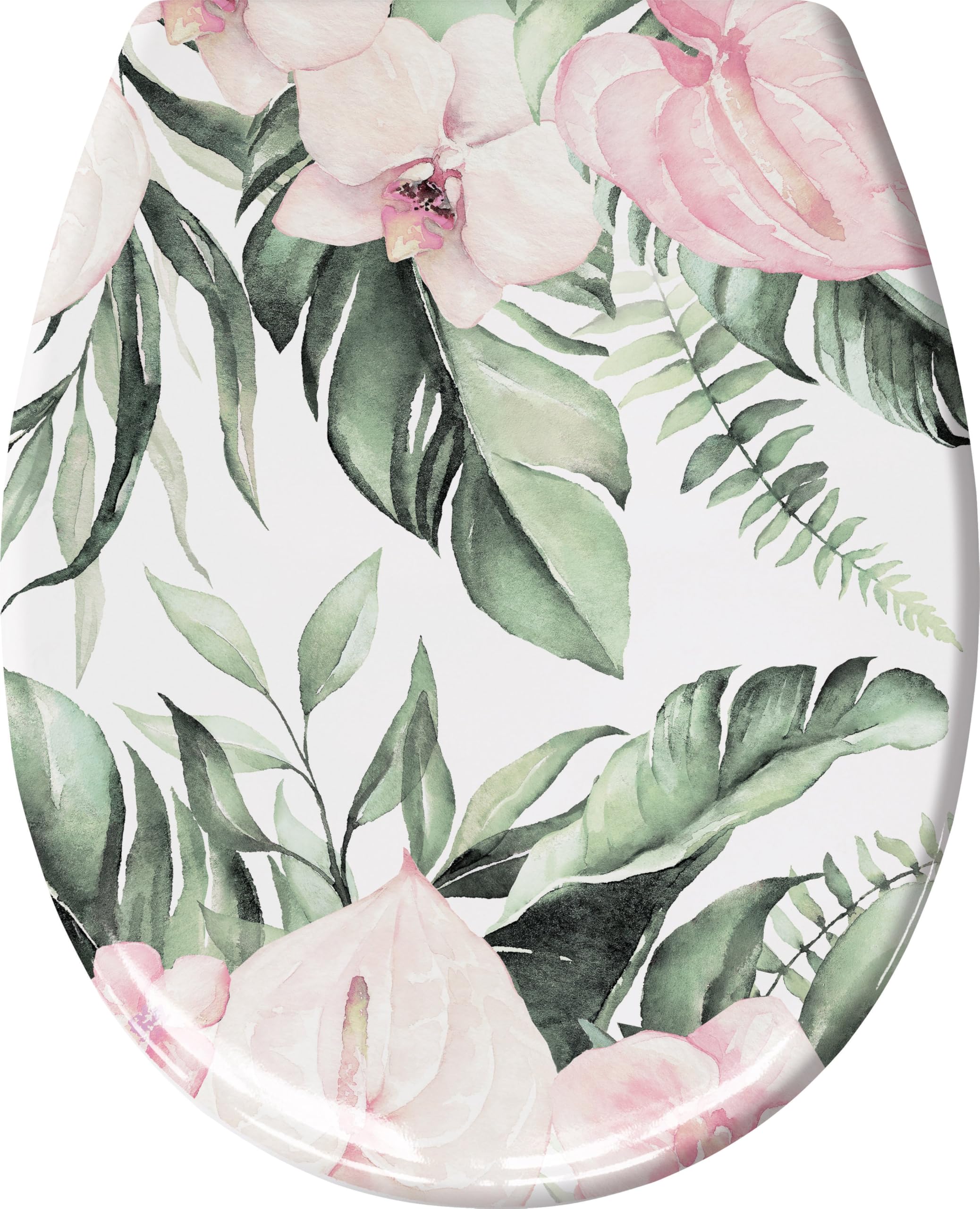 Kleine Wolke Garden Toilet Seat with Soft-Close Mechanism, Colour: Multicoloured, Material: Duroplast, Size: 37 x 45 cm