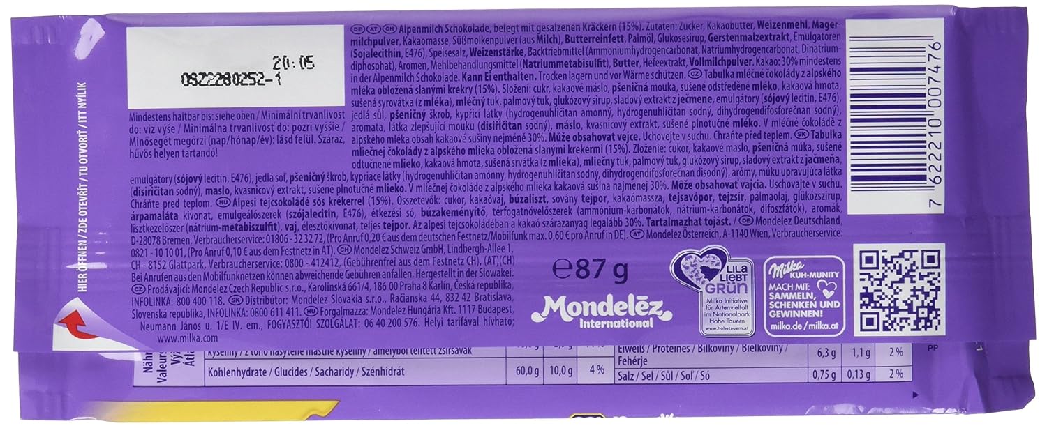 Milka Schokolade Tuc Cracker 87 G Amazon De Lebensmittel
