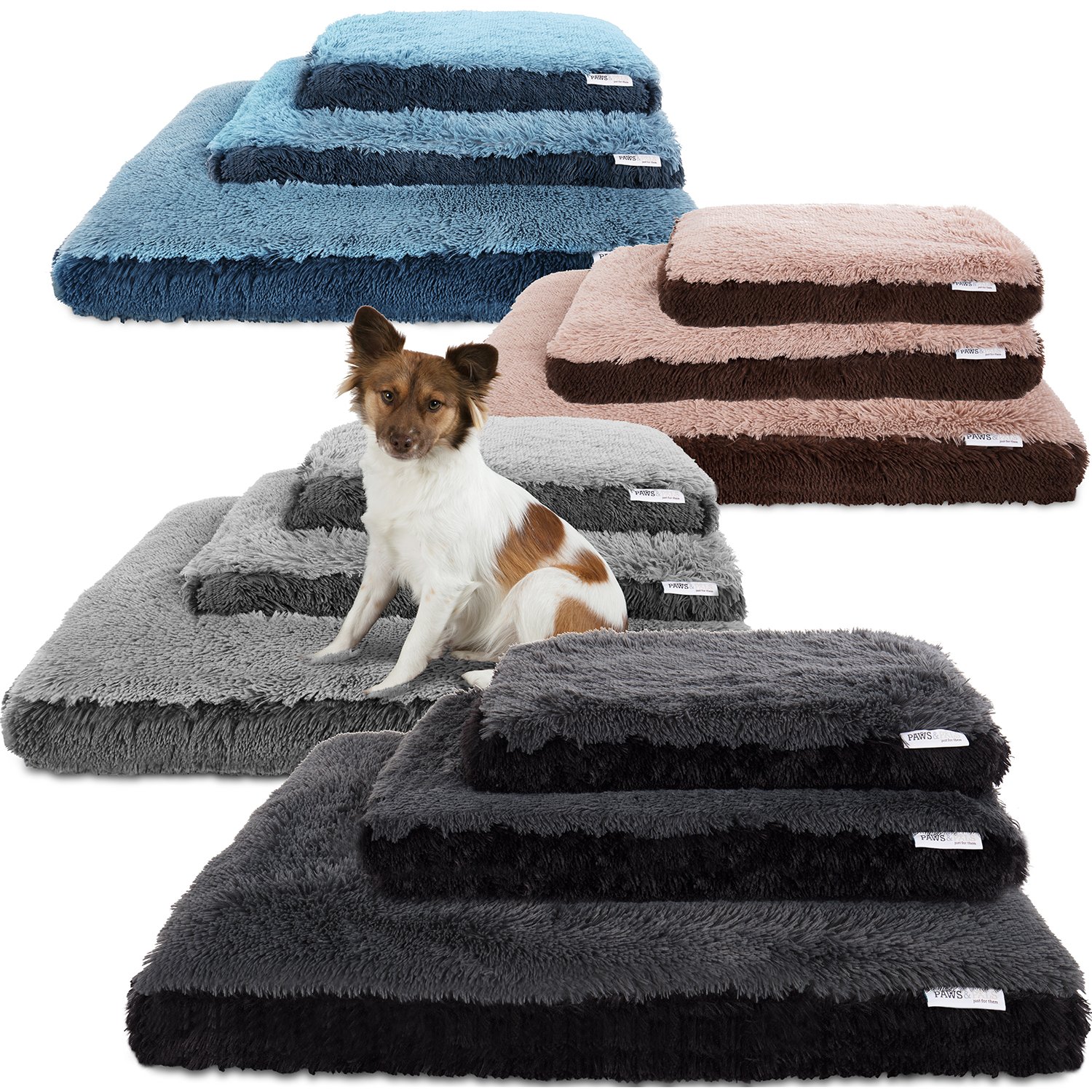 Paws & Pals Pet Beds for Dogs and Cats - Pets Pillow Bed Best for Small, Medium, Large, XL, XXL & XXXL Dog, Puppy, Cat & Kittens - 2019 Newly Designed Indestructible Cuddler Couch Washable Accessories