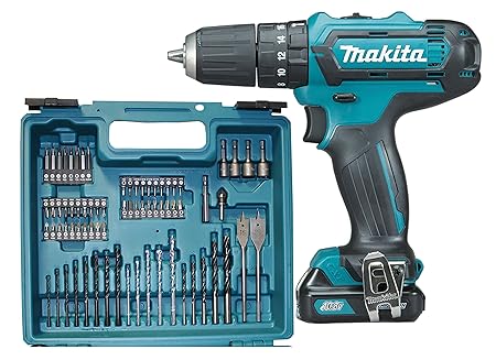 Makita HP331DSAX1 Akku-Schlagbohrschrauber 10V mit Zubehör im Koffer