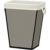 STO STO 75L Laundry Hamper, Space Saving Freestanding Clothes Basket with Iron Frame, Dirty Clothes Storage Bin with Removable Washable Liner for Bedroom, Bathroom, Dorm, Closet, Apartment, Beige