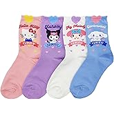 JJMax Women's Kitty Cute Cartoon Cotton Blend Ankle Socks Sets