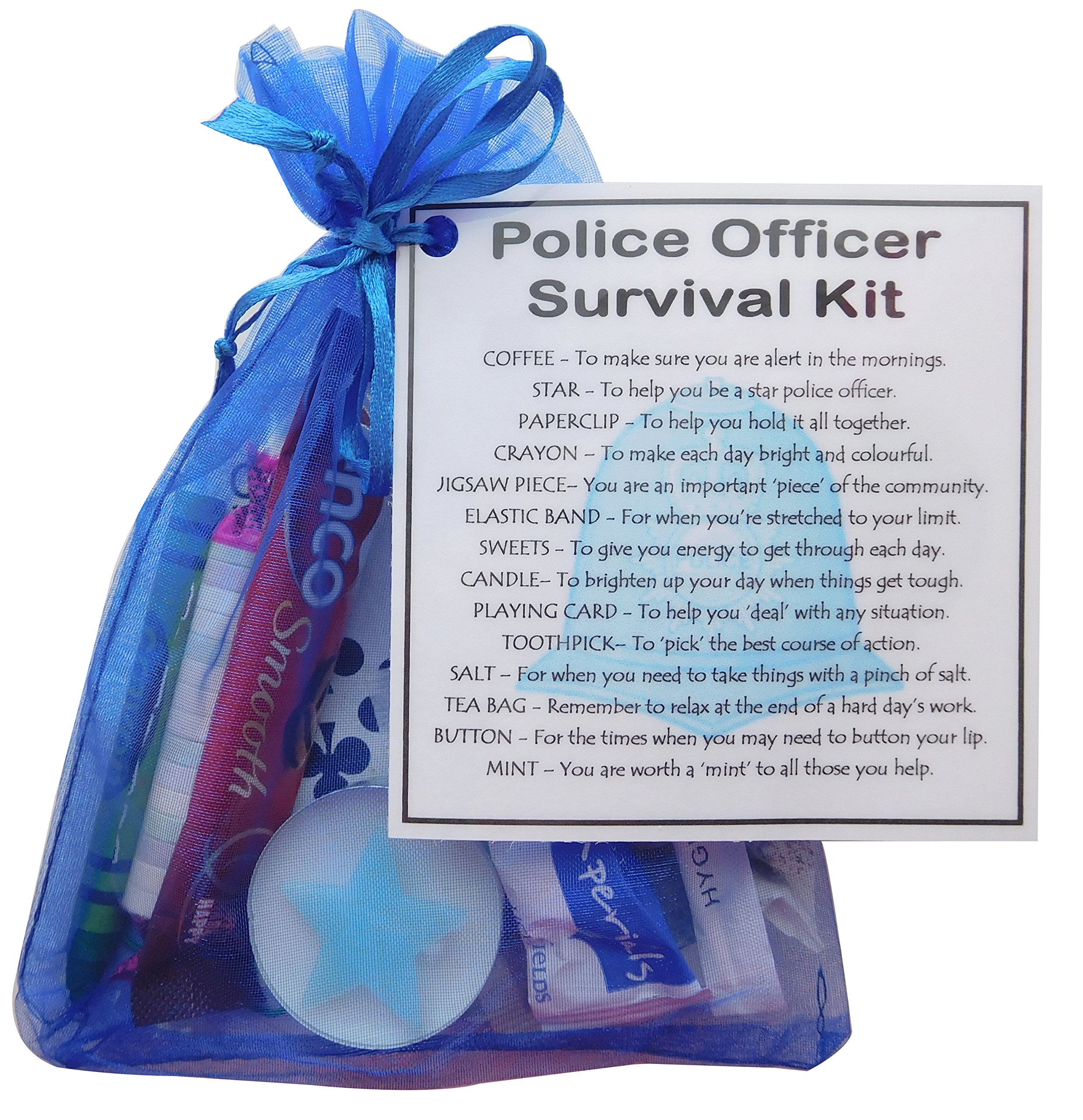 SMILE GIFTS UK Novelty Police Officer Survival Kit Gift (policeman gift, policewoman gift, police gift for new police officer, secret santa police)
